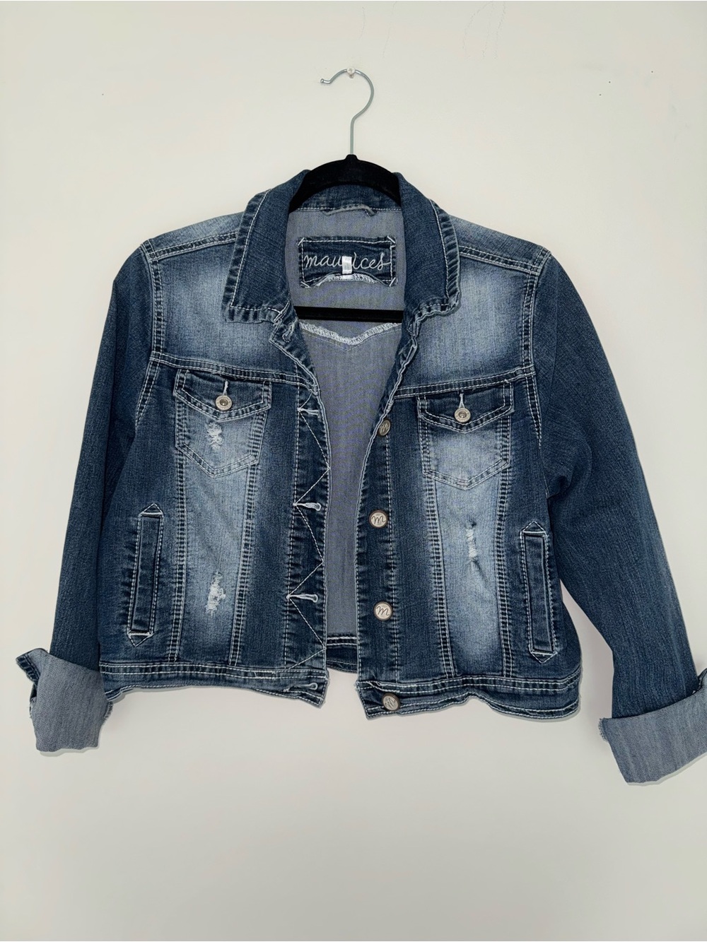 Maurices Blue Washed Denim Jacket - Picture 5 of 7